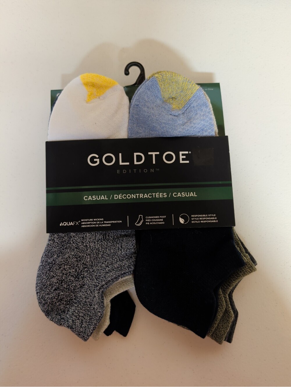 Goldtoe Edition Casual Men's Quarter No Show Tab Socks Size 6-12.5